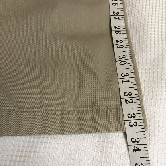 Lands End Womens 10 Mid Rise Straight Leg Khaki Pants - Picture 16 of 16